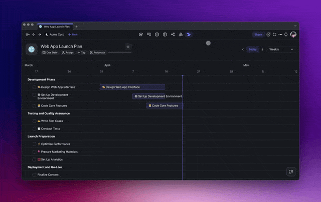 🤖 New Gantt Chart, Shareable AI Knowledge, & Custom Automations!