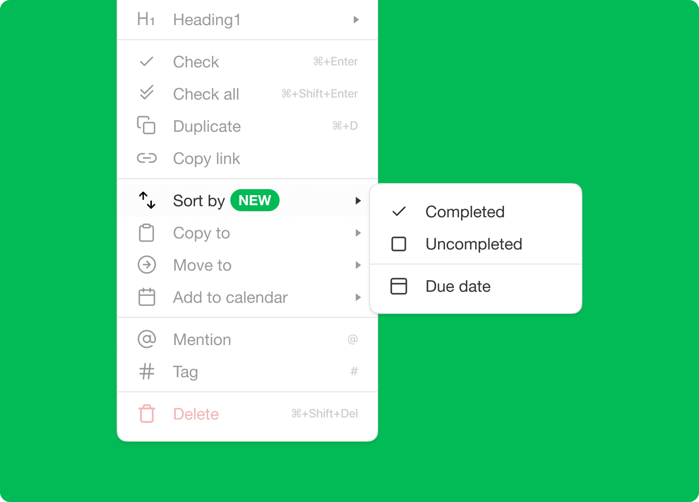 Move Tasks, Bulk Assign, Sort Sub-Tasks