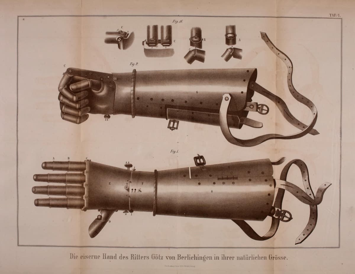 The history of LLM tool use and function calling, illustrated by the jointed iron prosthetic hand of Gotz von Berlichingen