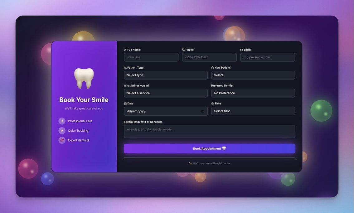 AI appointment booking system built with Taskade Genesis