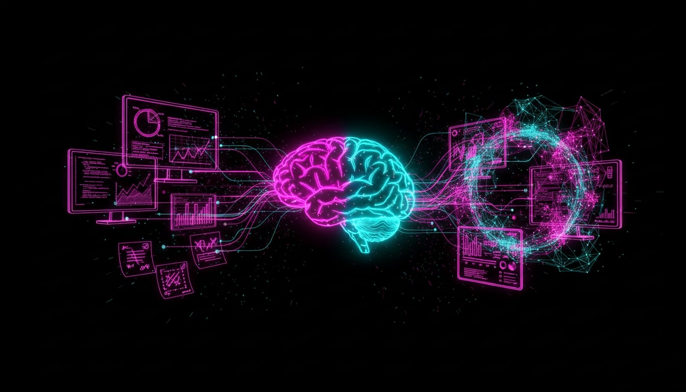 Personal AI workspace and second brain interface, neural network workspace templates