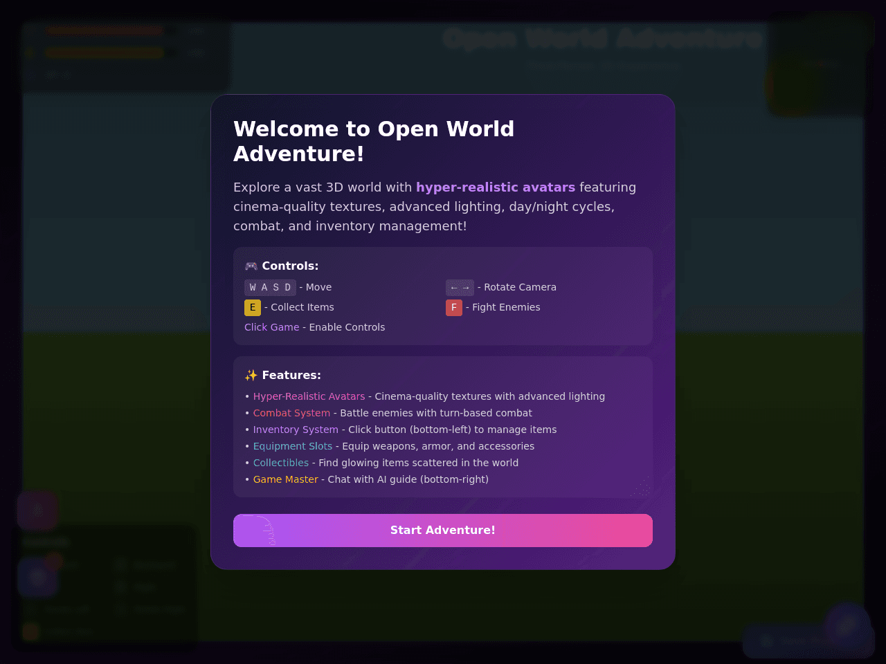 Open World Explorer