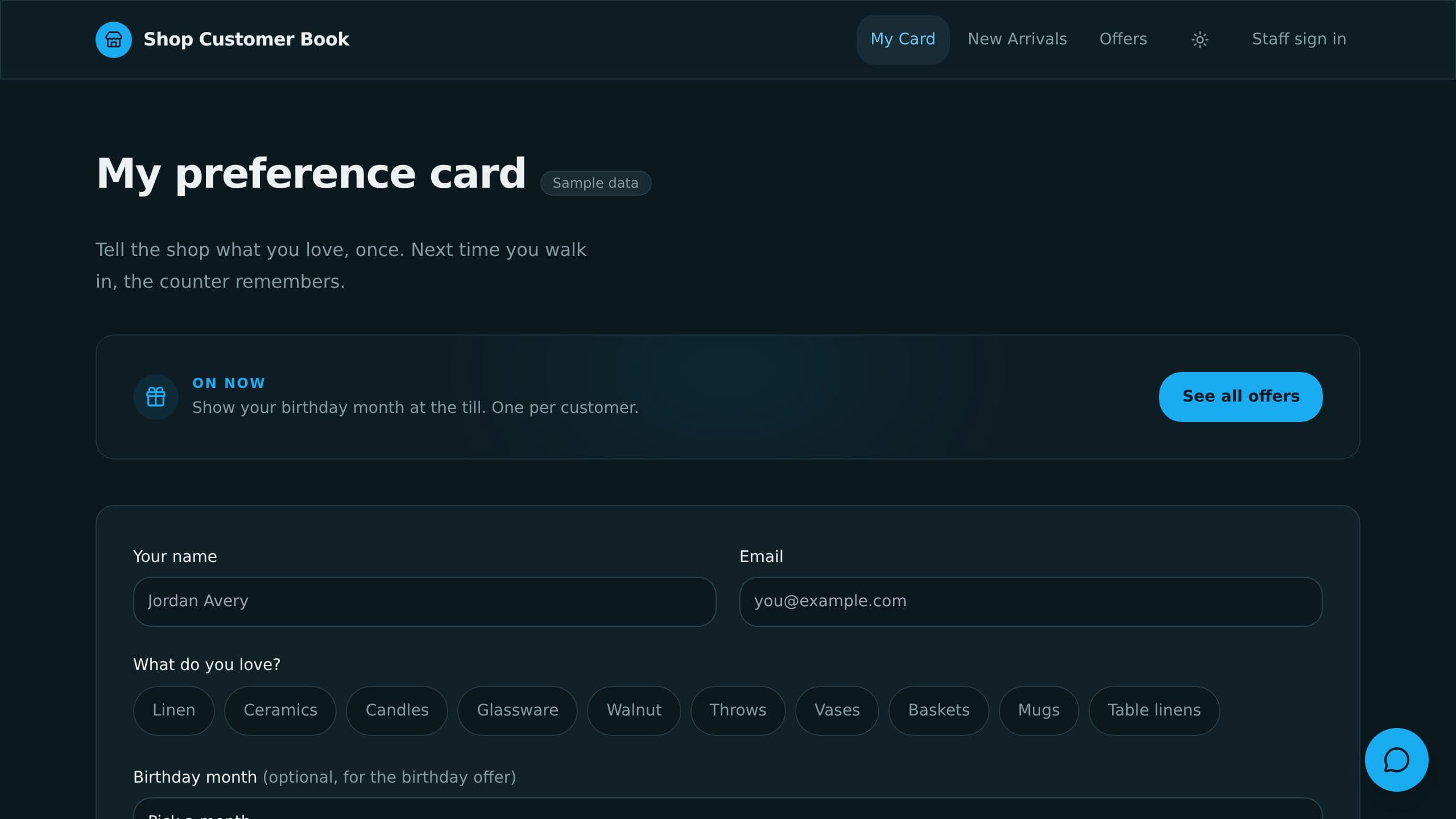 Shop Customer Book preview