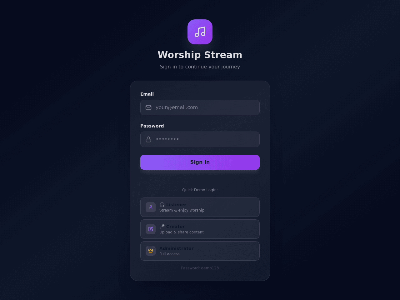 Christian music app