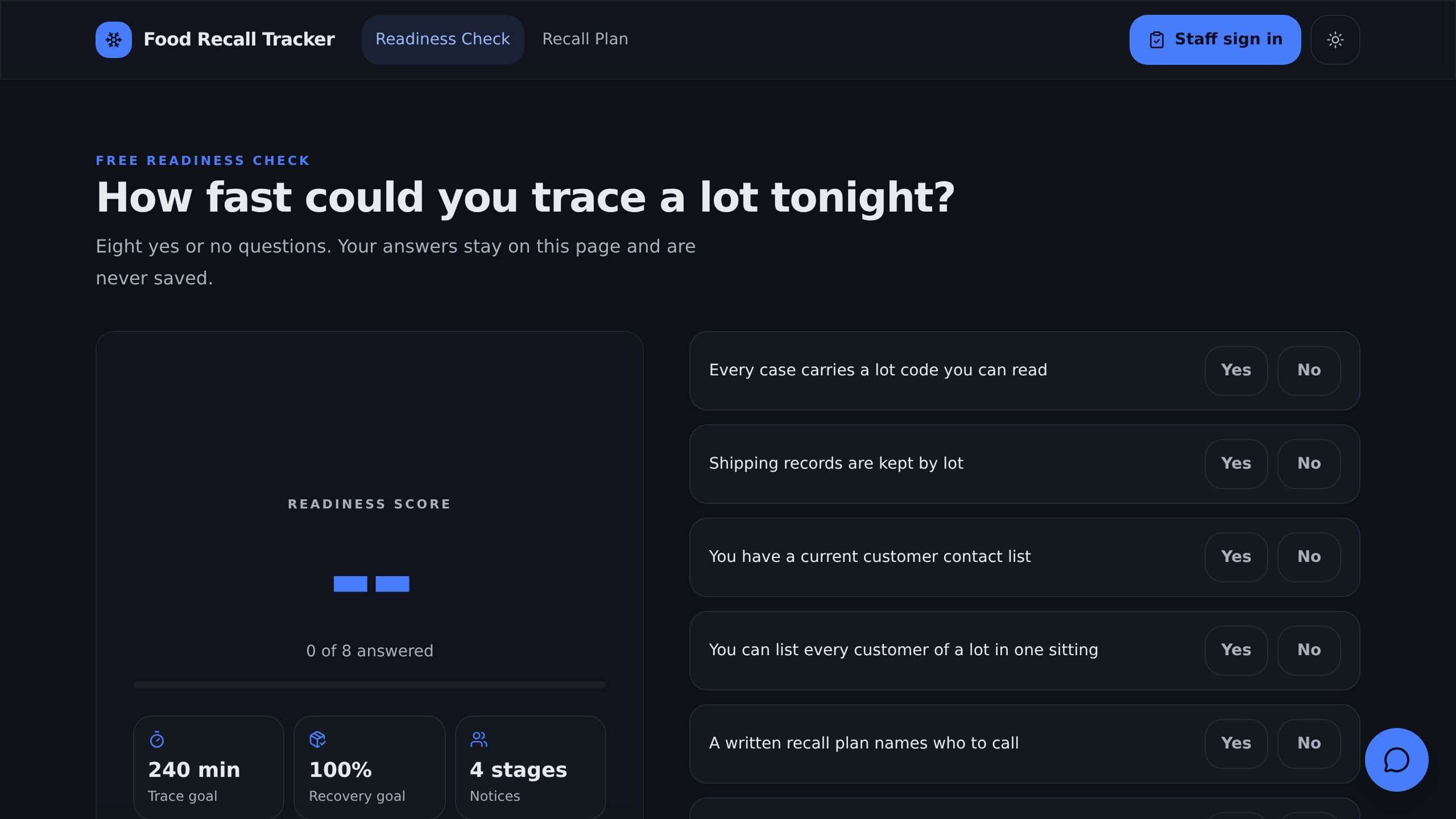 Food Recall Tracker preview