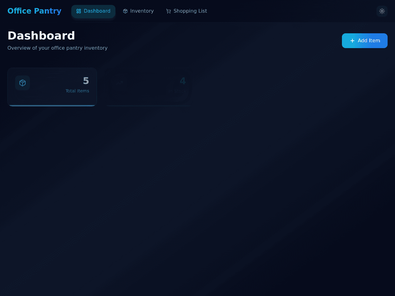 Pantry Inventory Portal