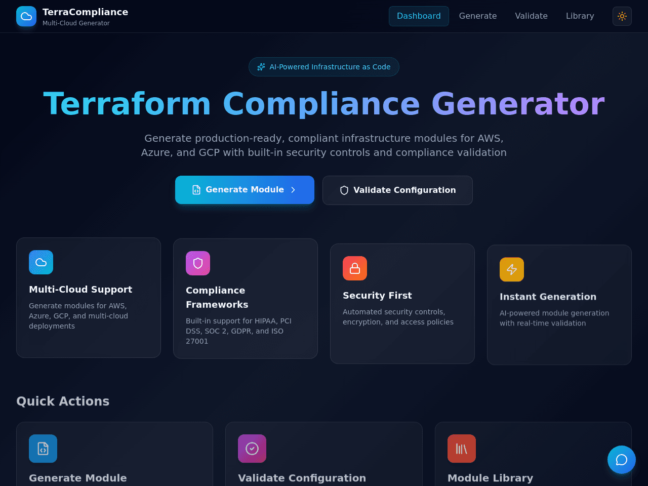 Terraform Compliance Studio