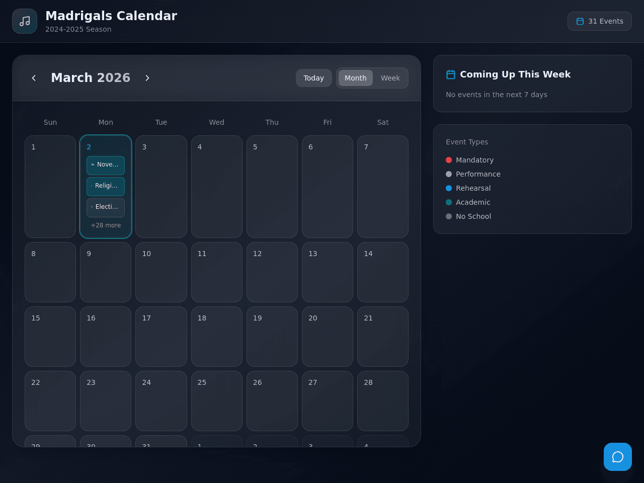 Calendar Harmony