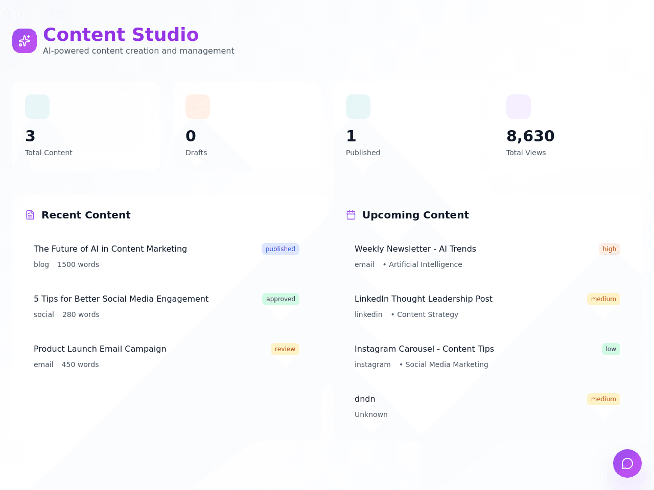 Content Strategy Studio