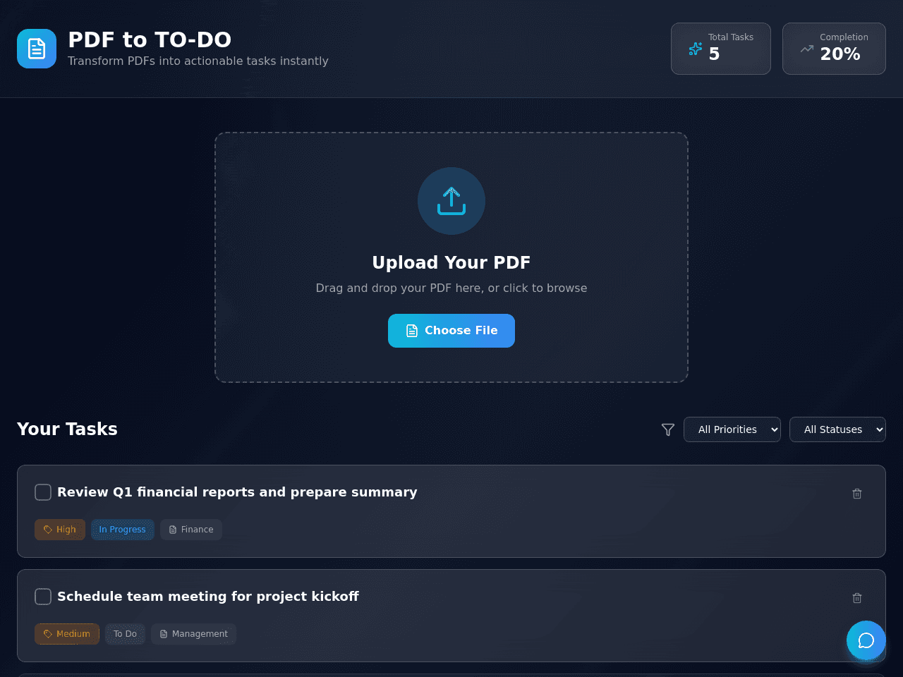 PDF Task Converter