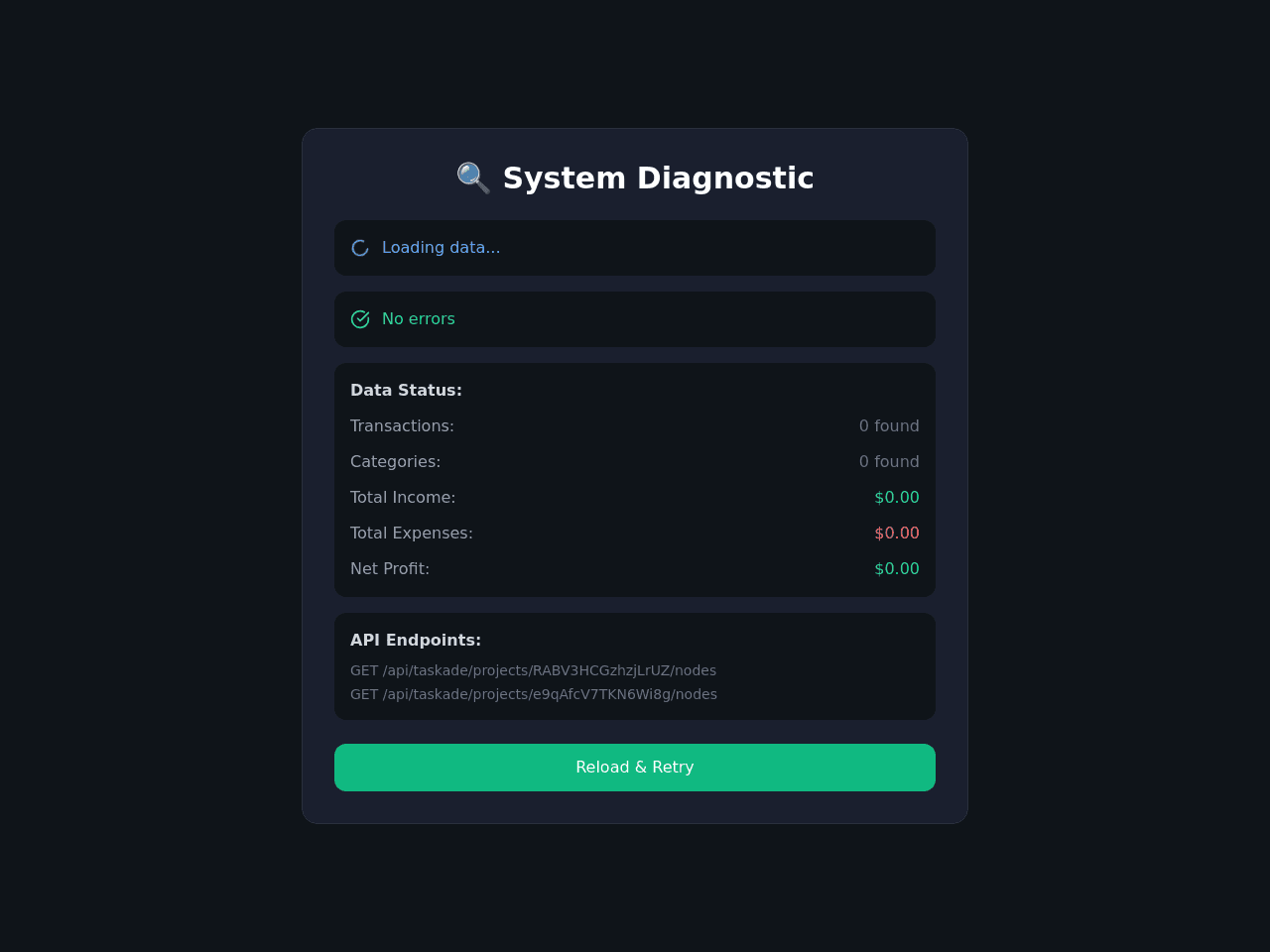 Finance Tracker Dashboard