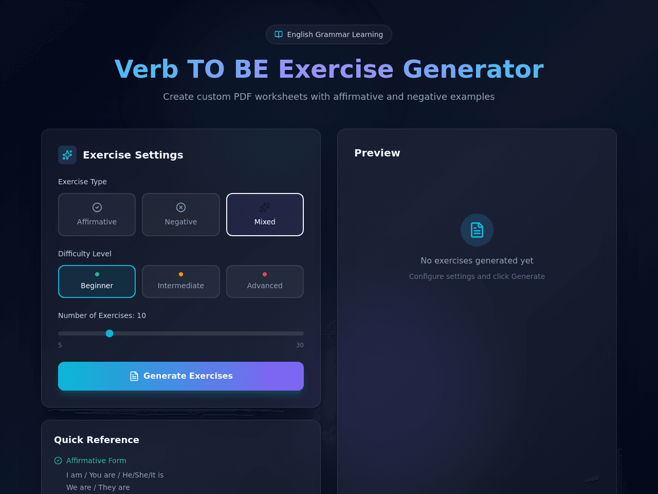 Verb Practice Portal