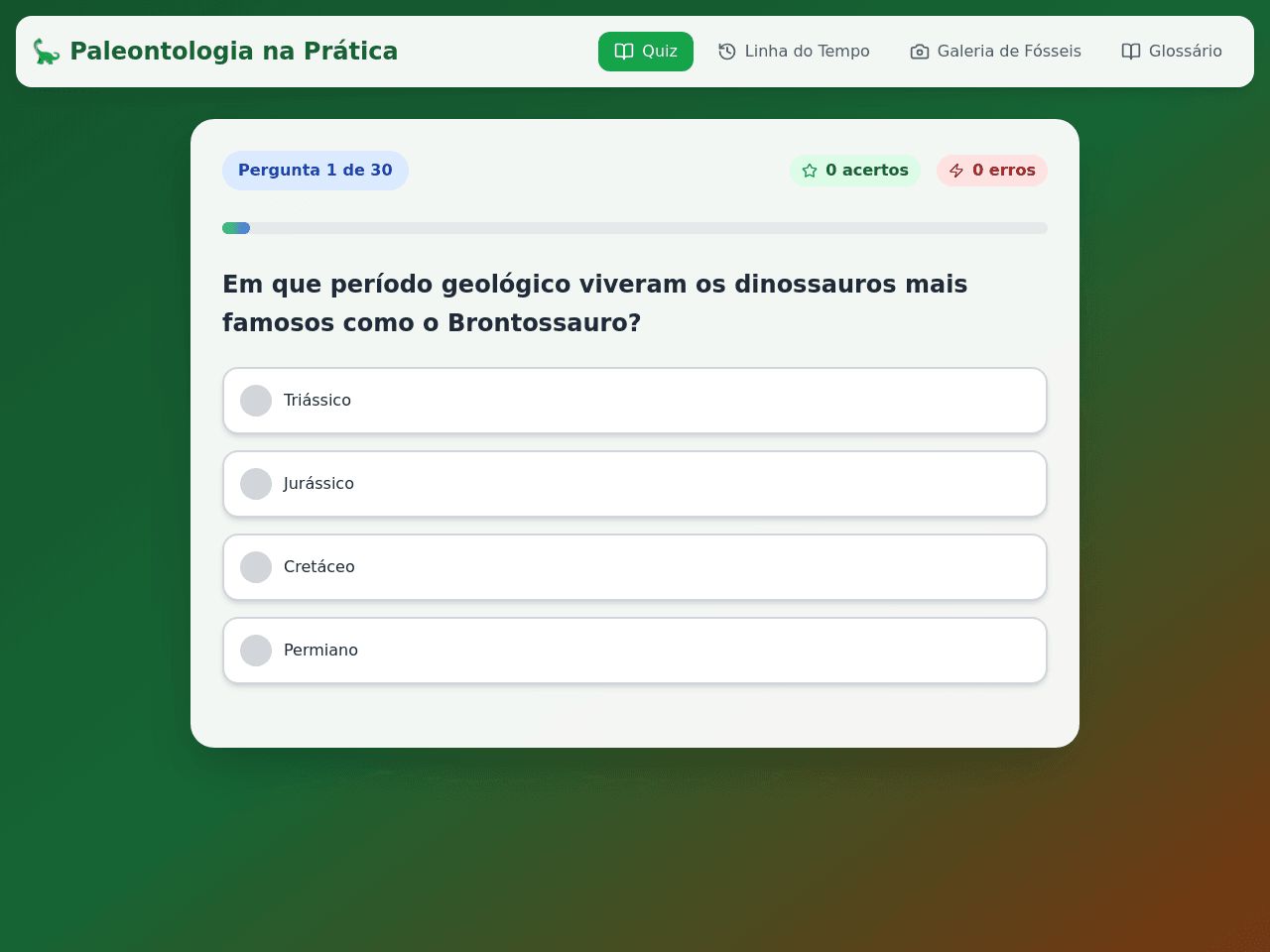 Paleo Quiz Maker