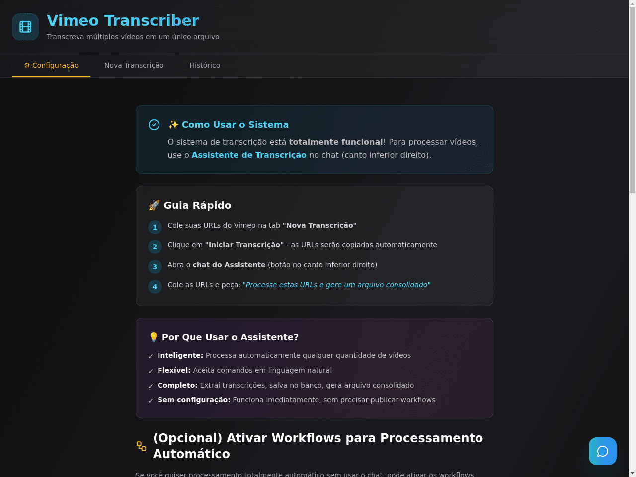 Vimeo Transcript Portal