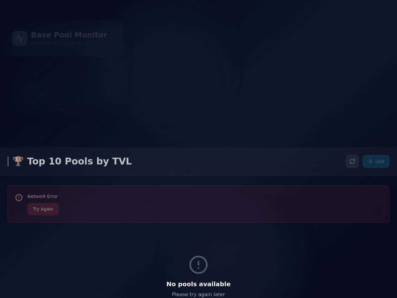 Crypto Pool Dashboard