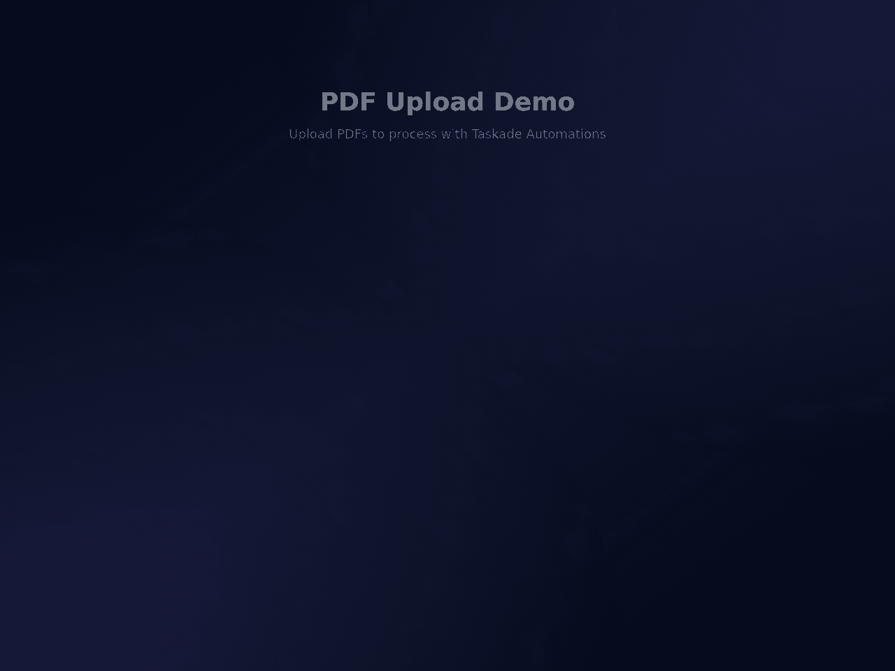 PDF Upload Portal