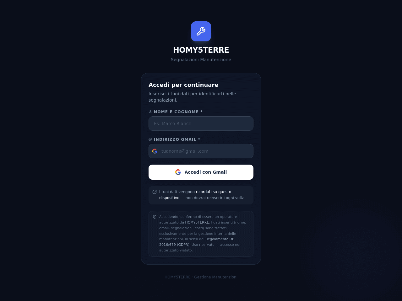 Maintenance Monitor Portal