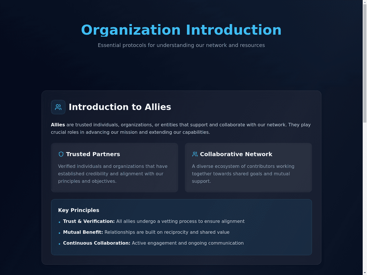 Protocols, checklists
