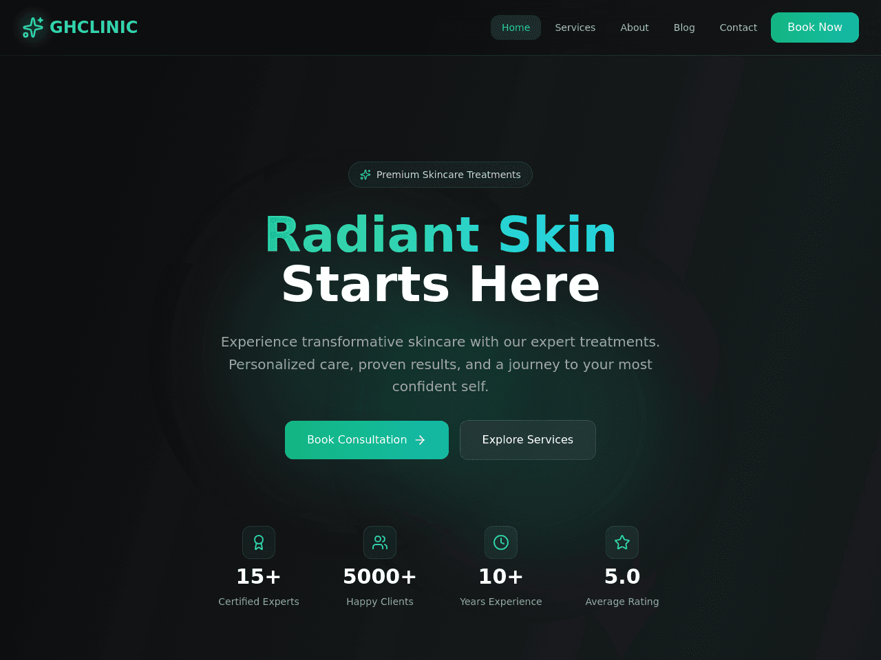 Skincare Studio Builder