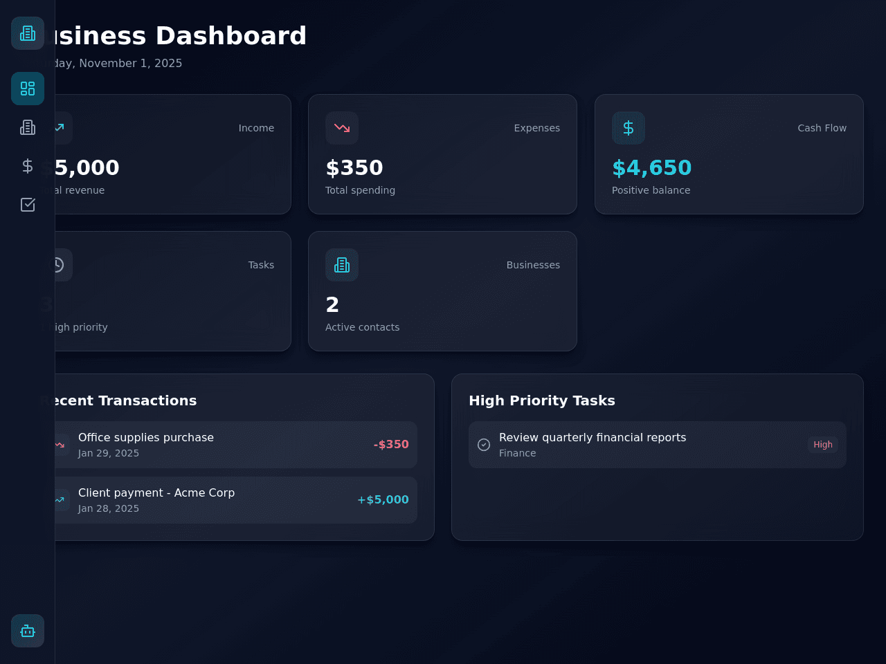 Business Flow Tracker