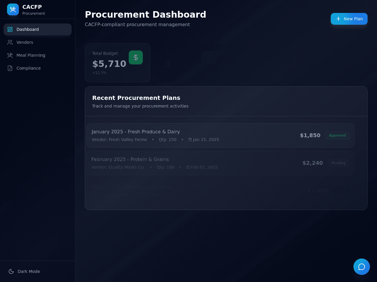Procurement Planner