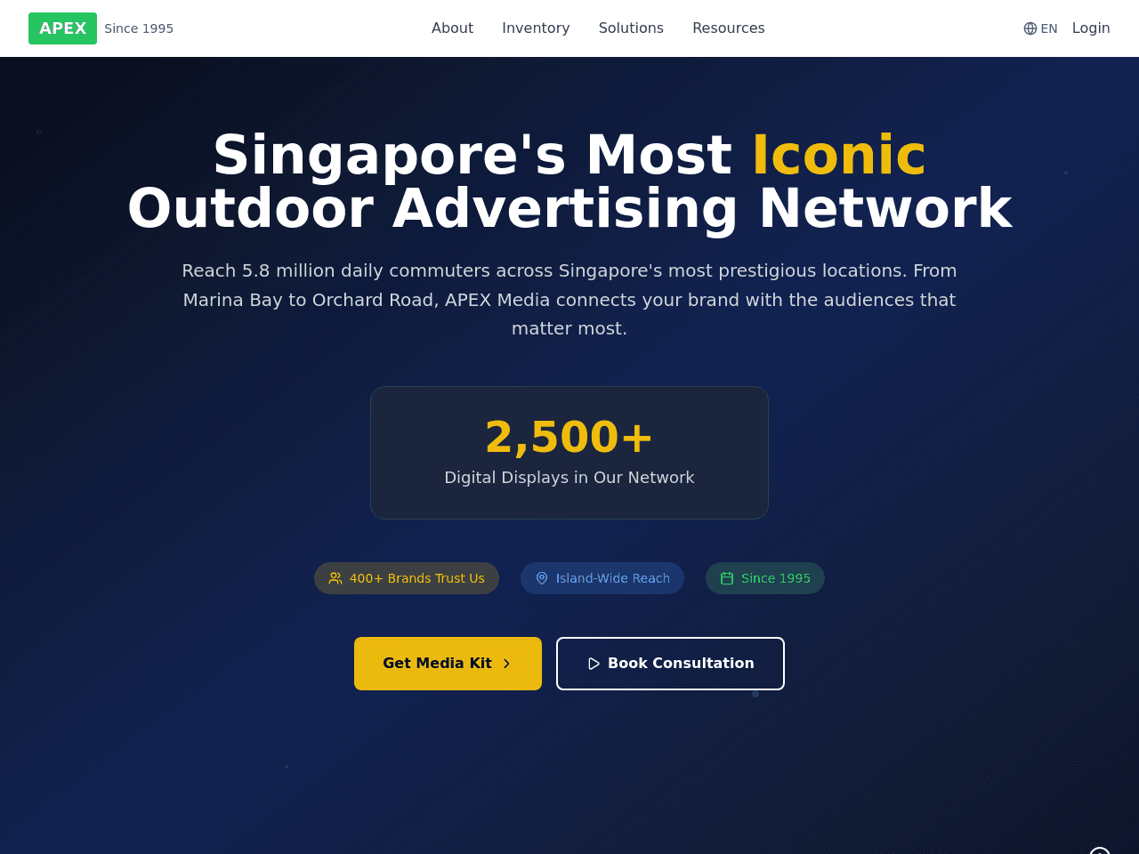 Advertising Landing Page