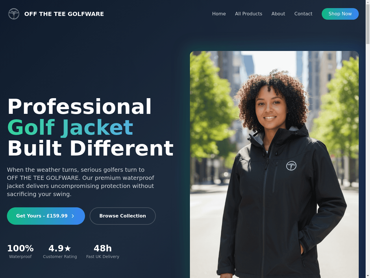 OTT Landing Page Jacket