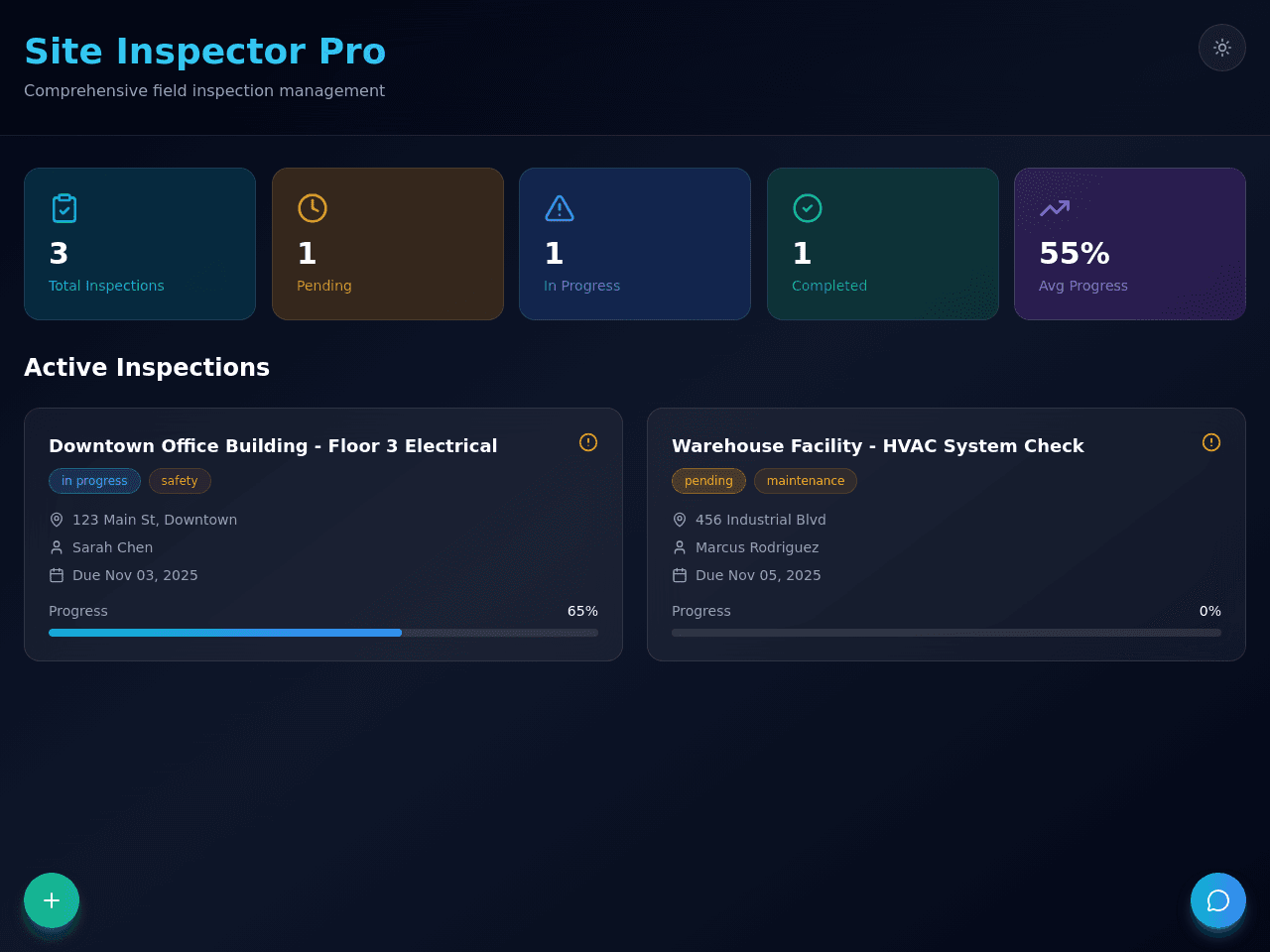 Inspection Dashboard