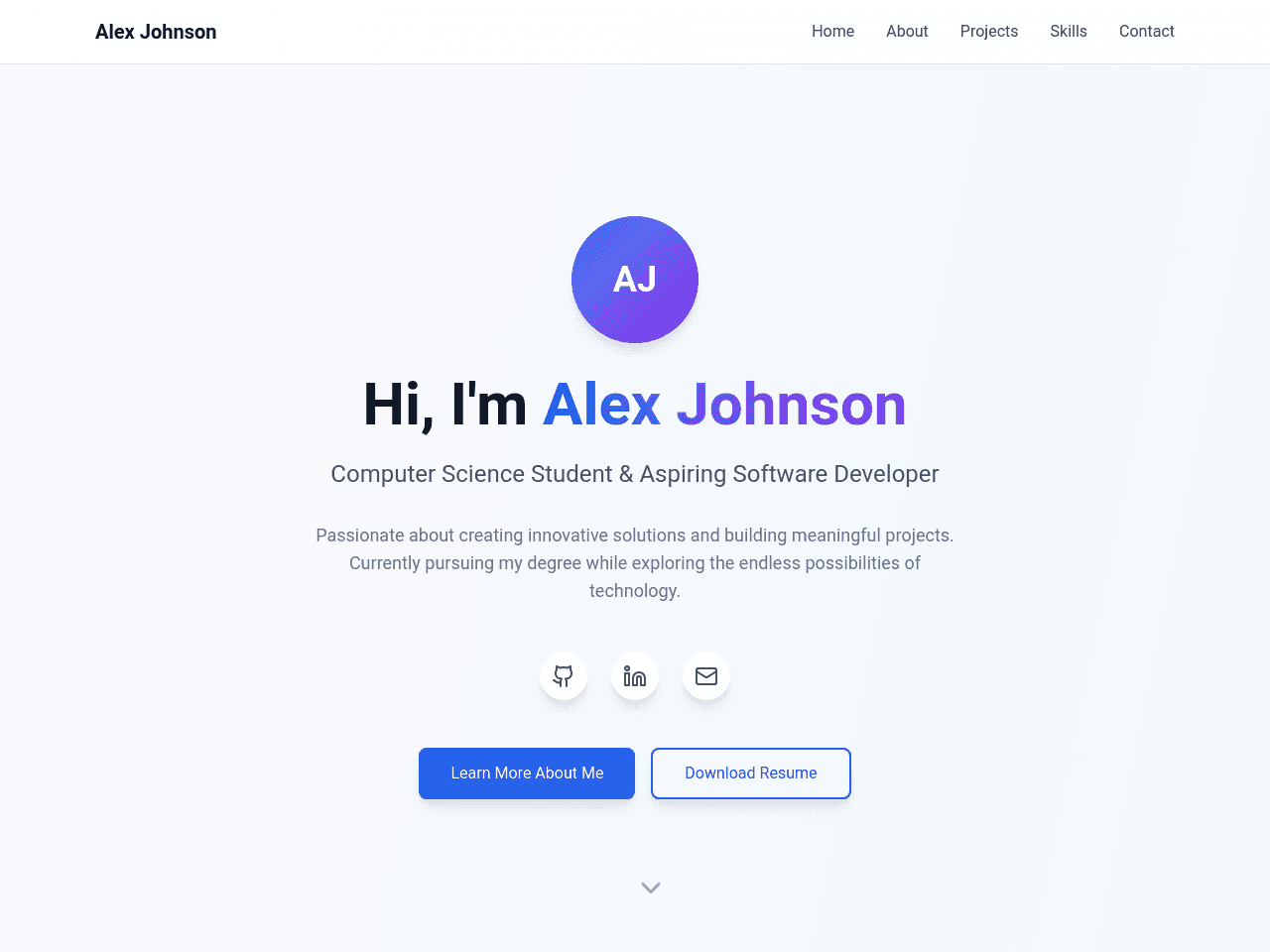 Student Portfolio Maker