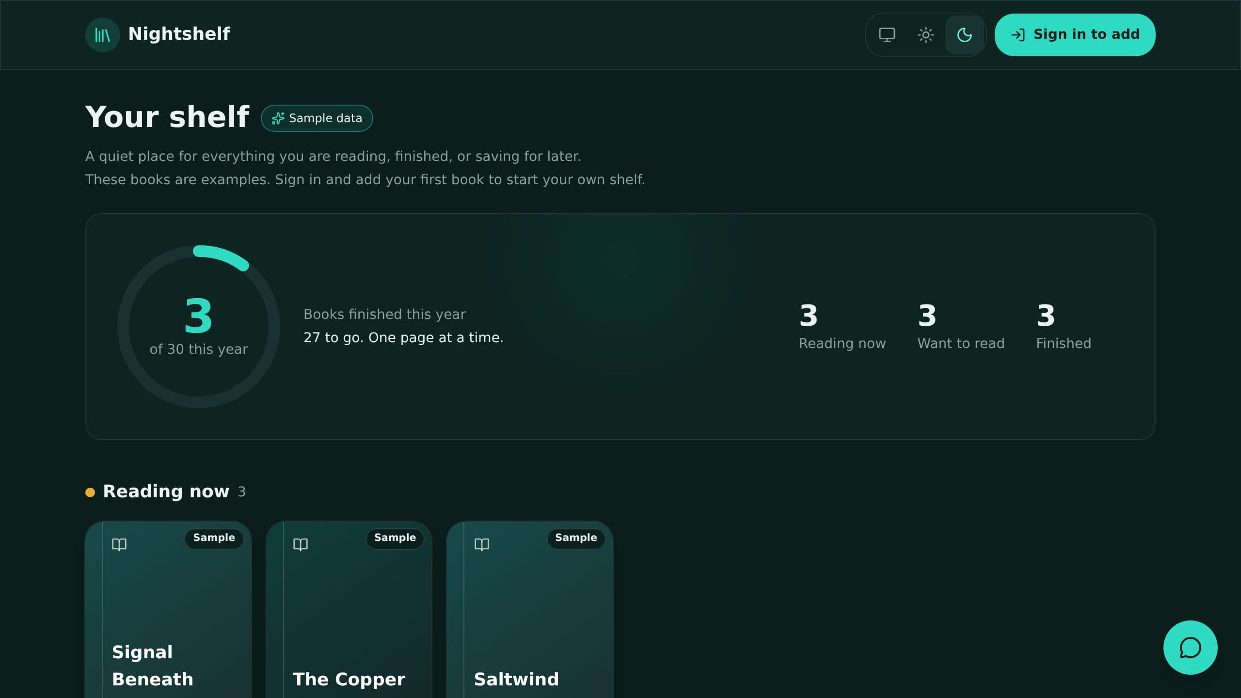 Reading Log preview