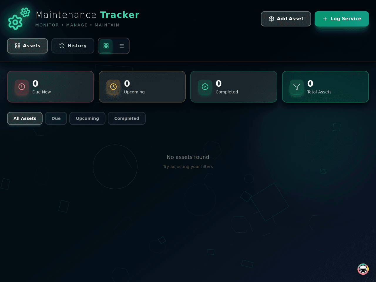 Maintenance Tracker Dashboard