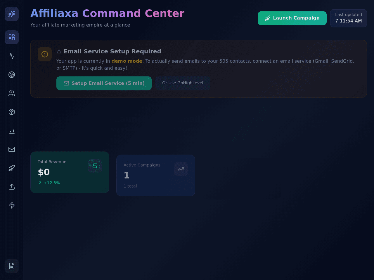 Site Launch Portal