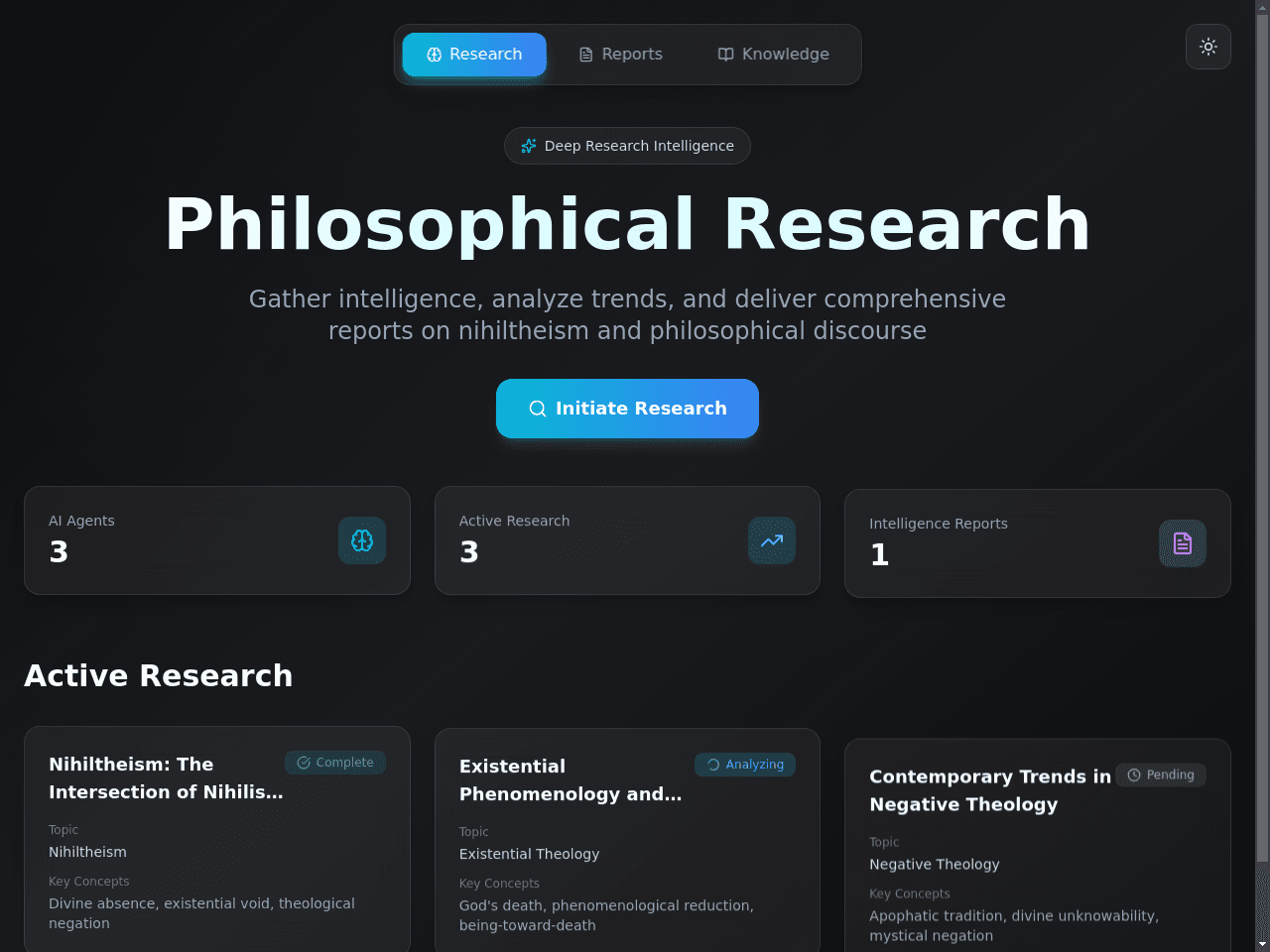 Philosophy Insight Dashboard