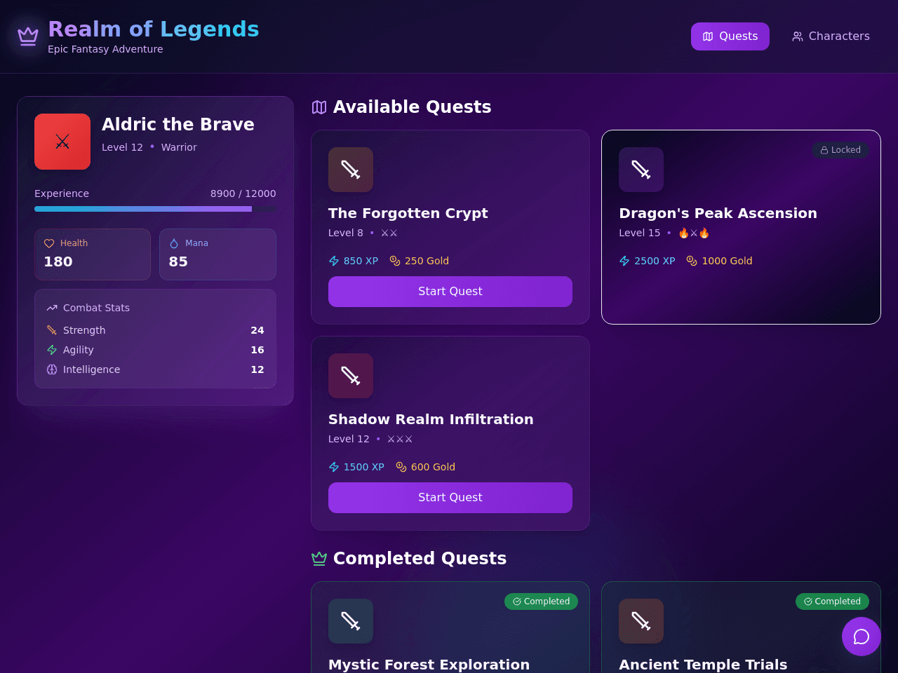 Quest Map Generator