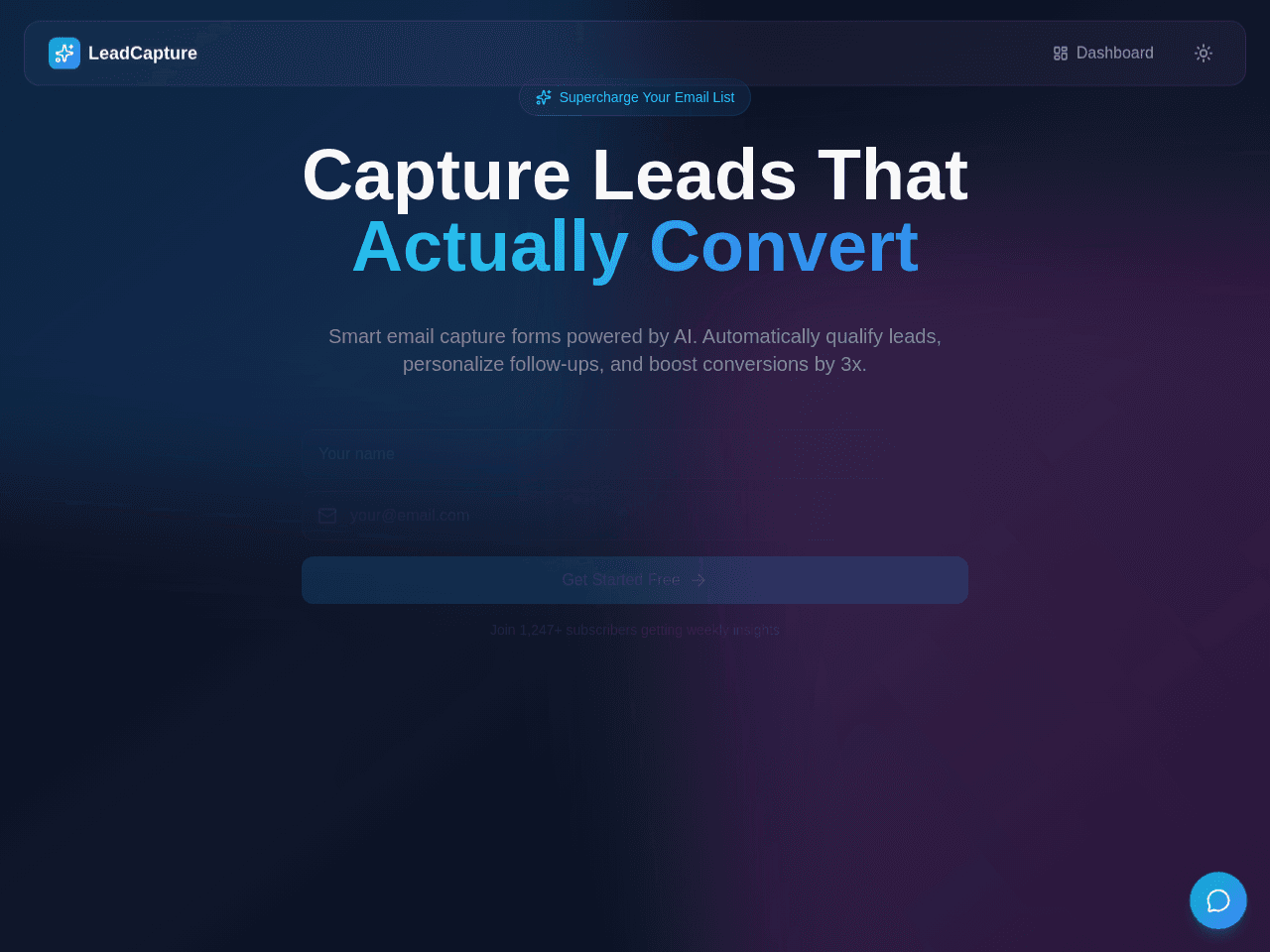 Capture Dashboard