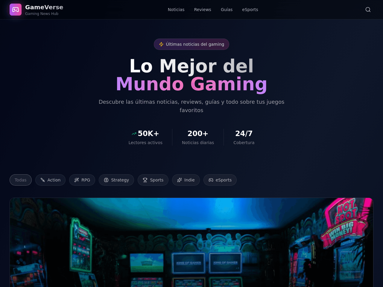 Game News Portal