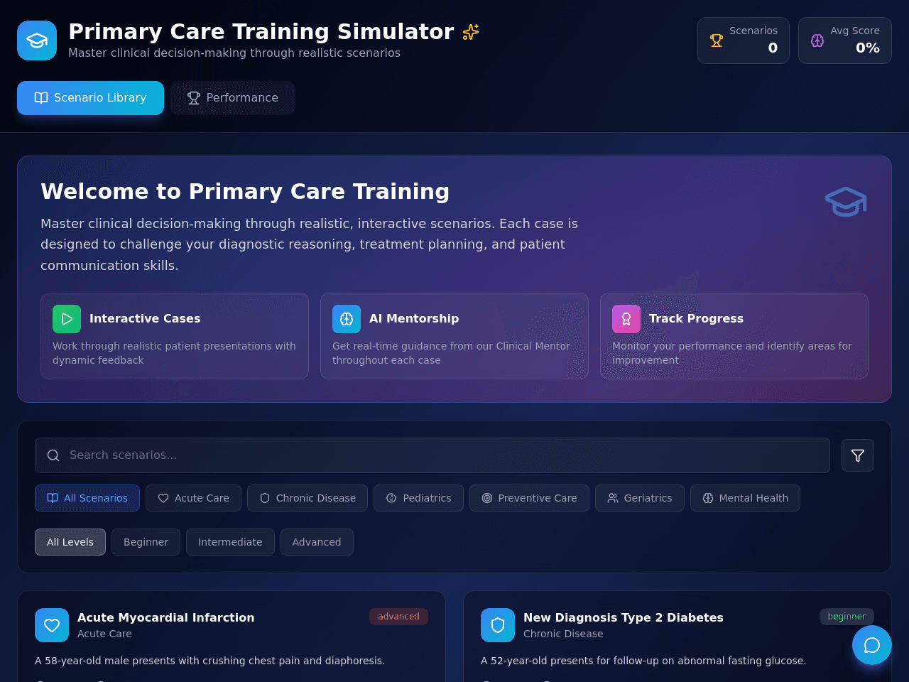 Hospital Care Simulator