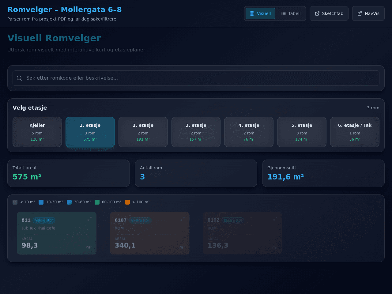 Room Selector Dashboard
