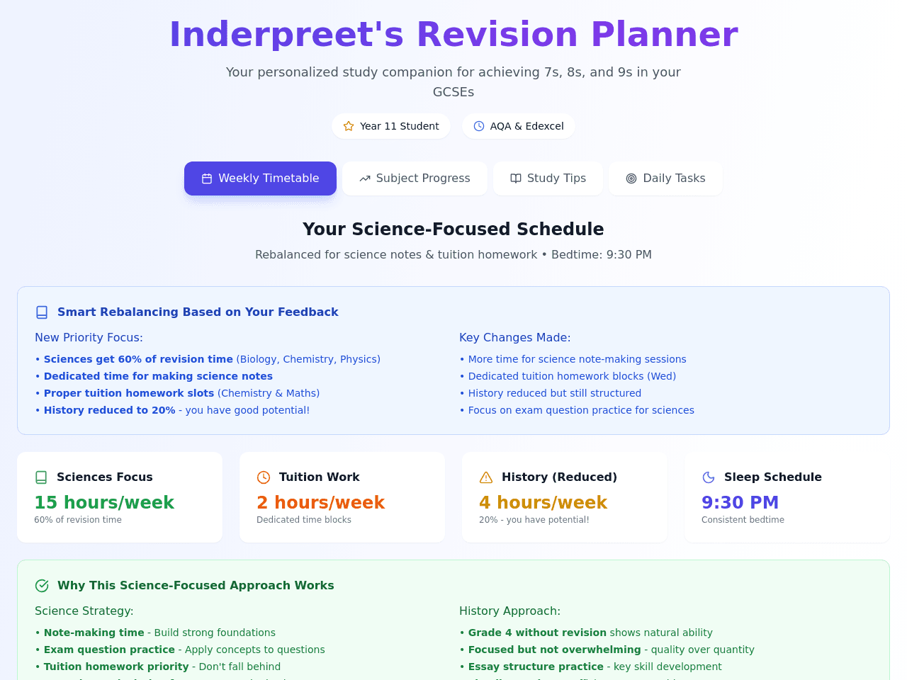 Study Planner