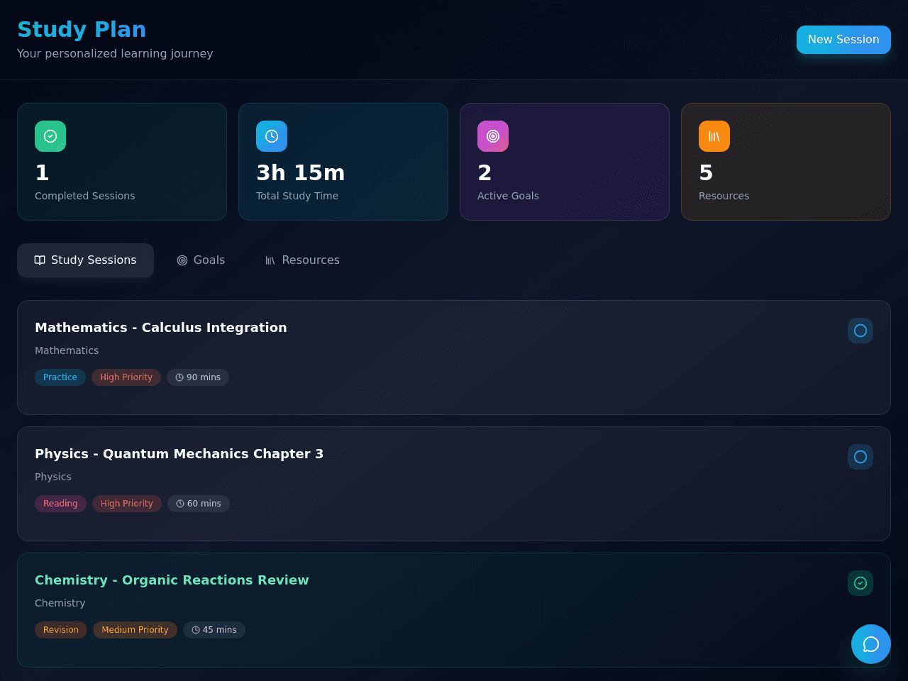 Study Plan Portal
