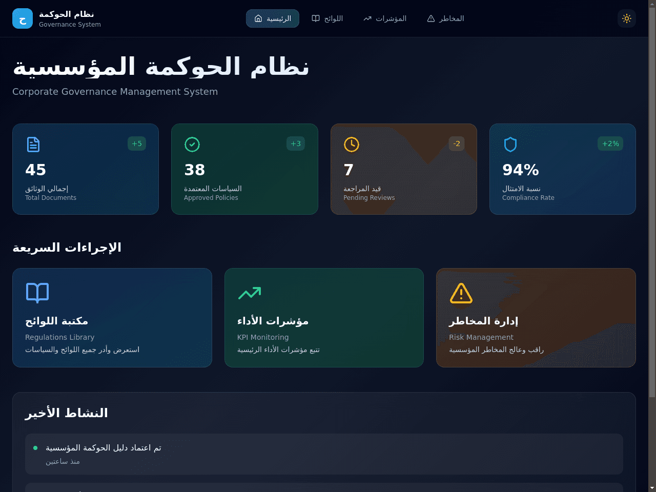 Governance Portal Studio