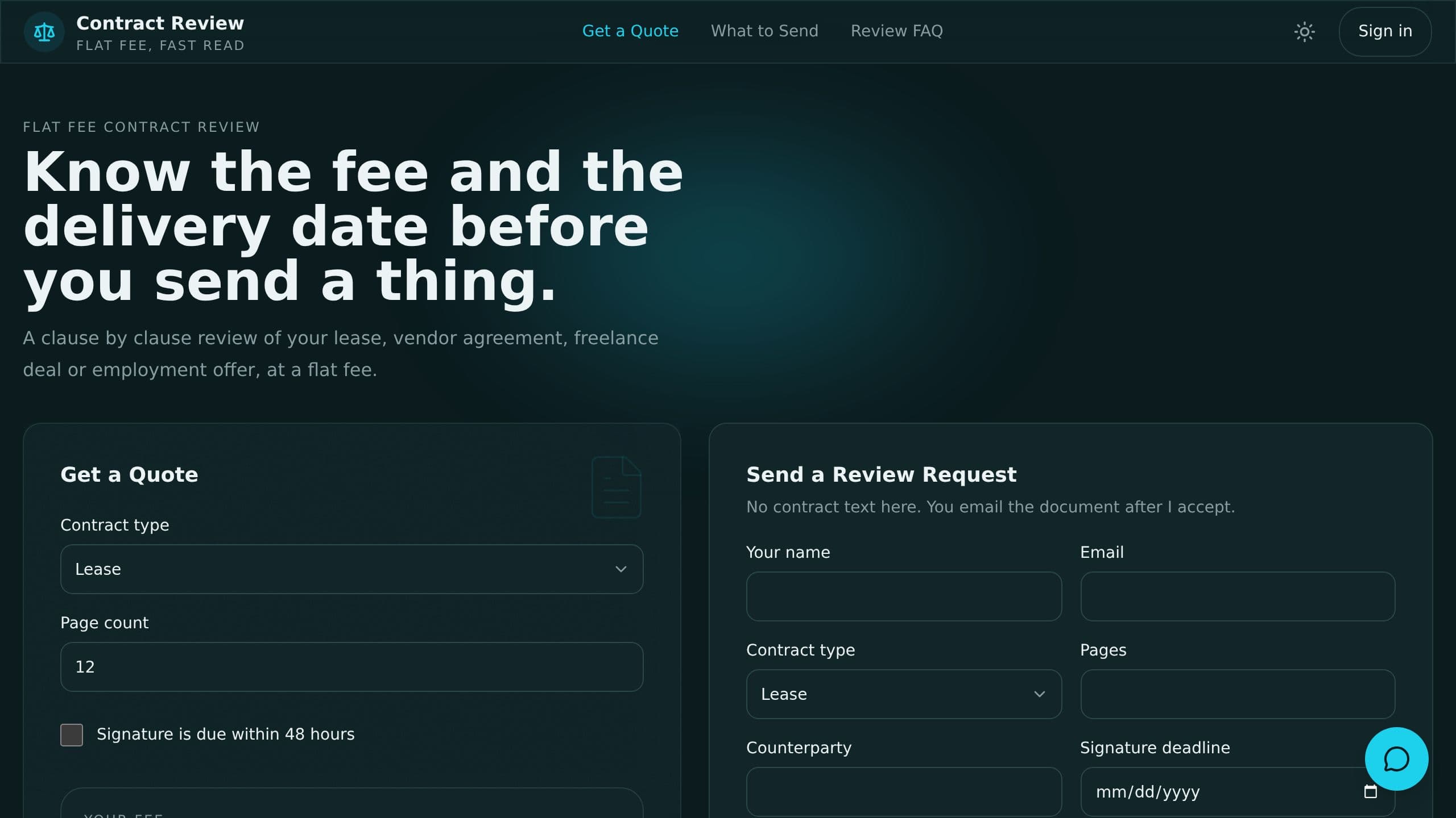 Contract Review Desk preview