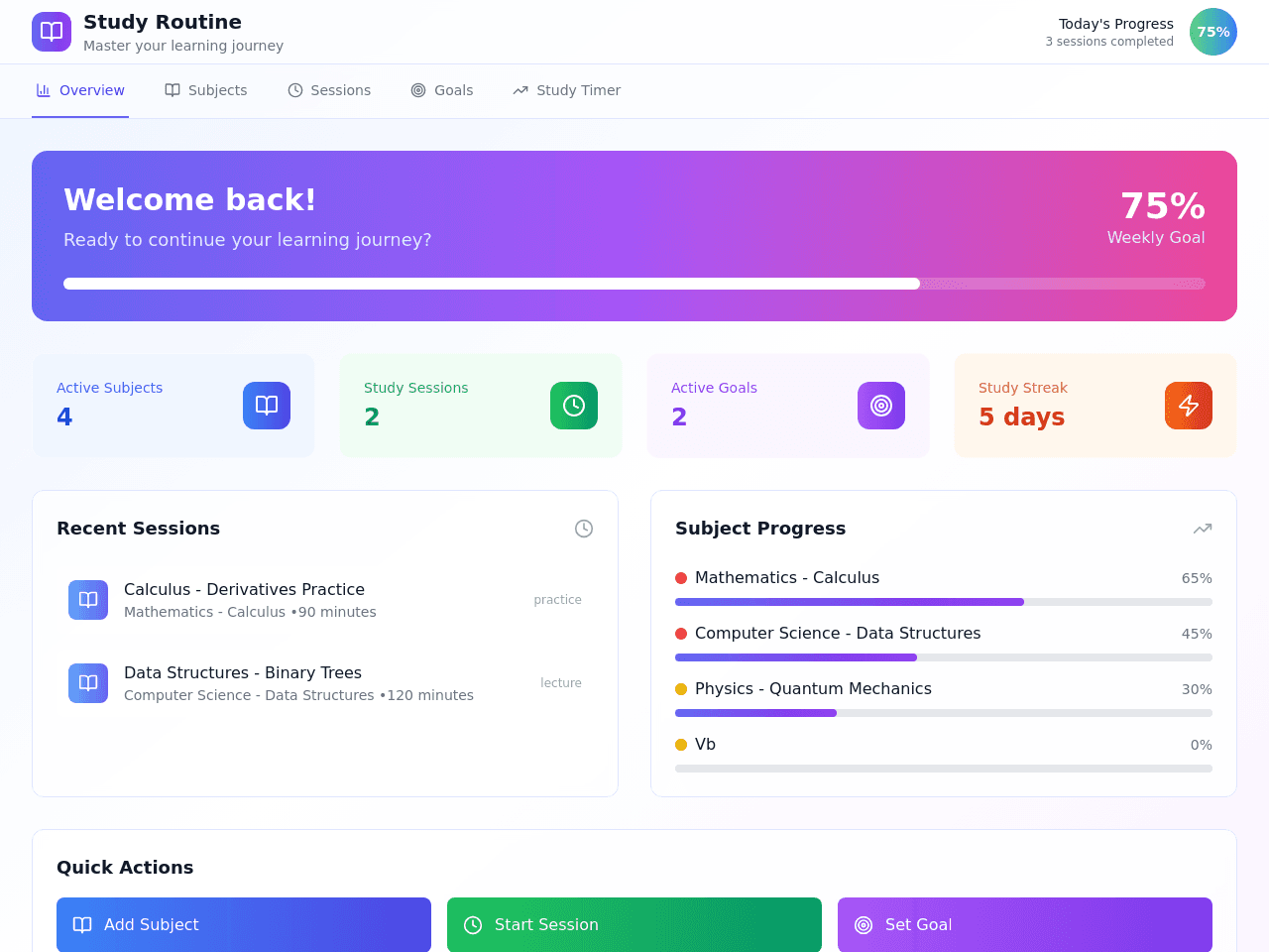 Study Planner