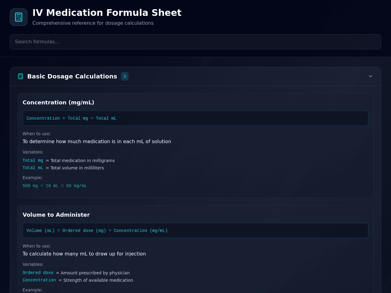 Formula Sheet Builder