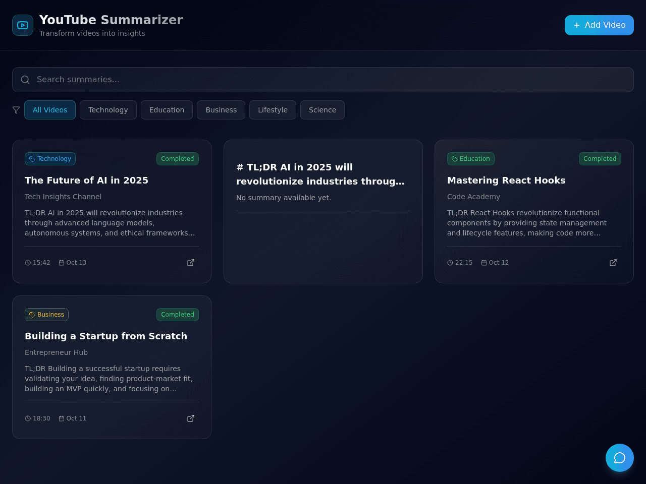 Summary Notes Portal
