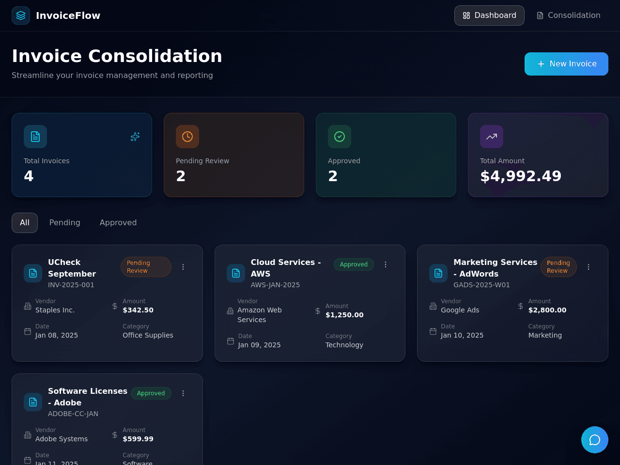 Invoice Flow Studio