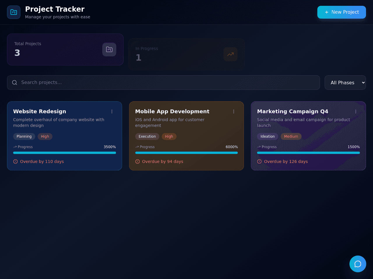 Project Tracker Flow