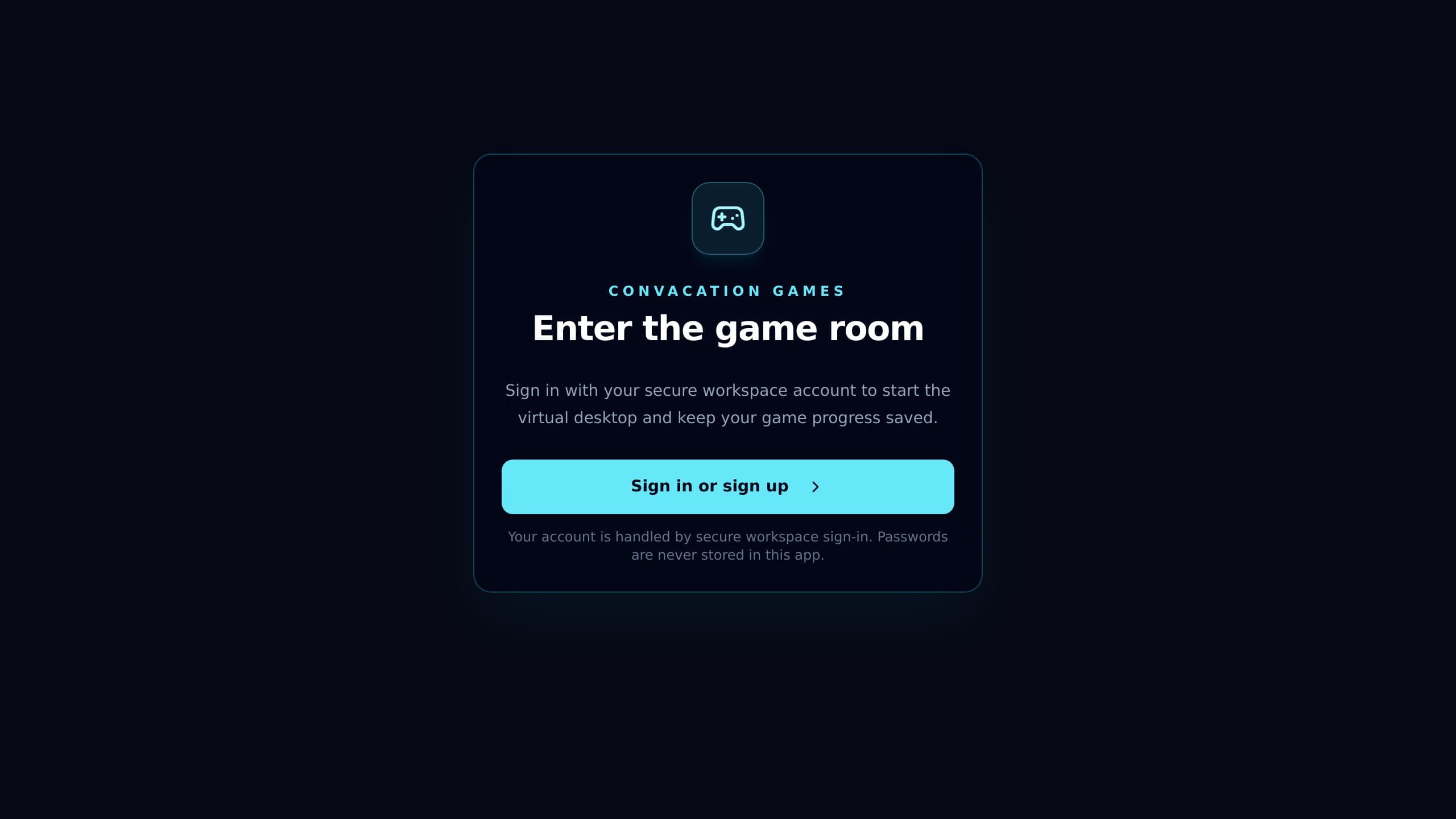 Convacation Games Desktop
