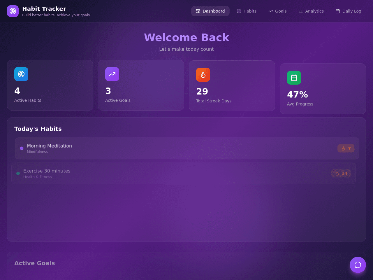 Habit Progress Tracker