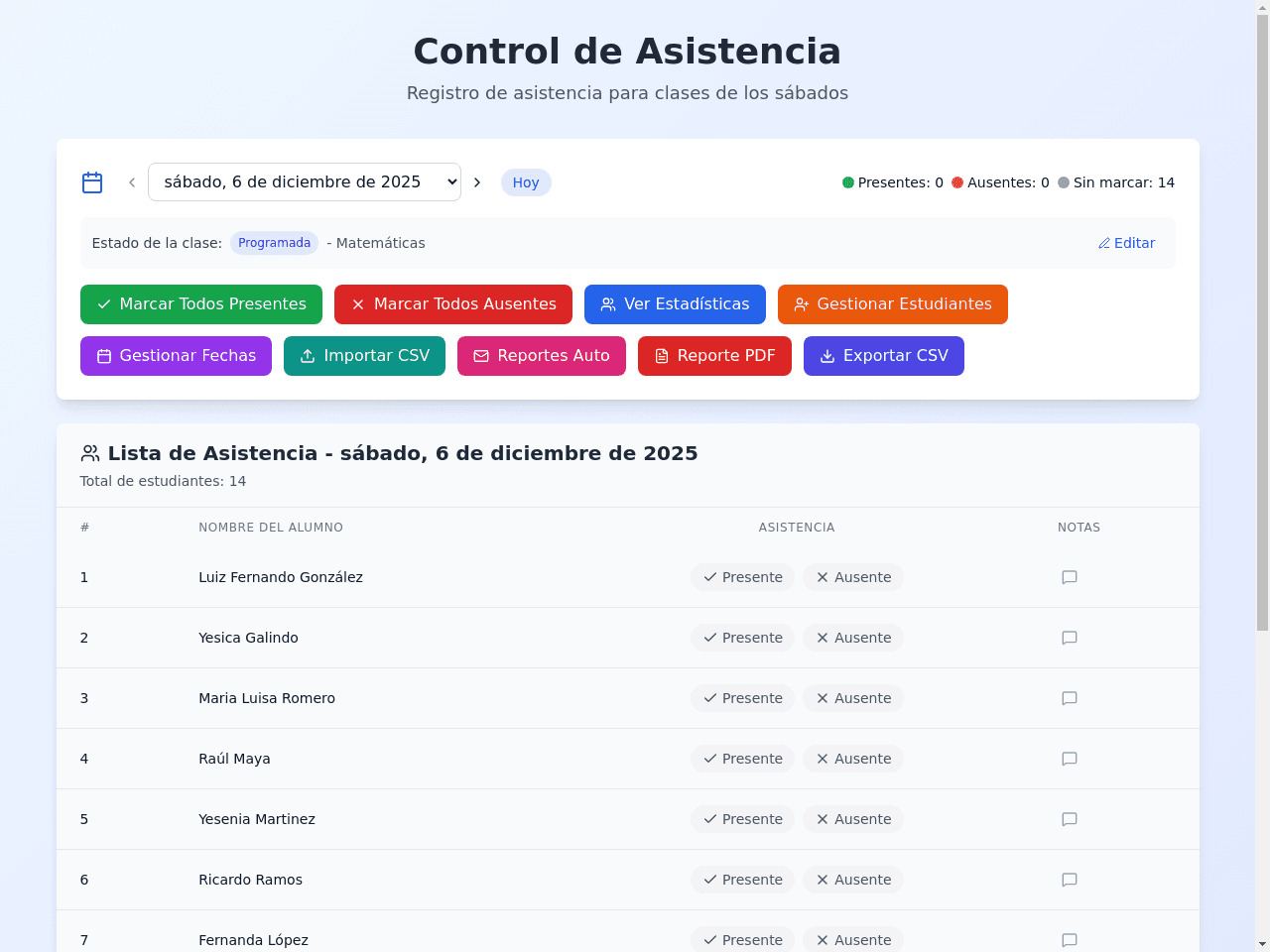 Attendance Tracker